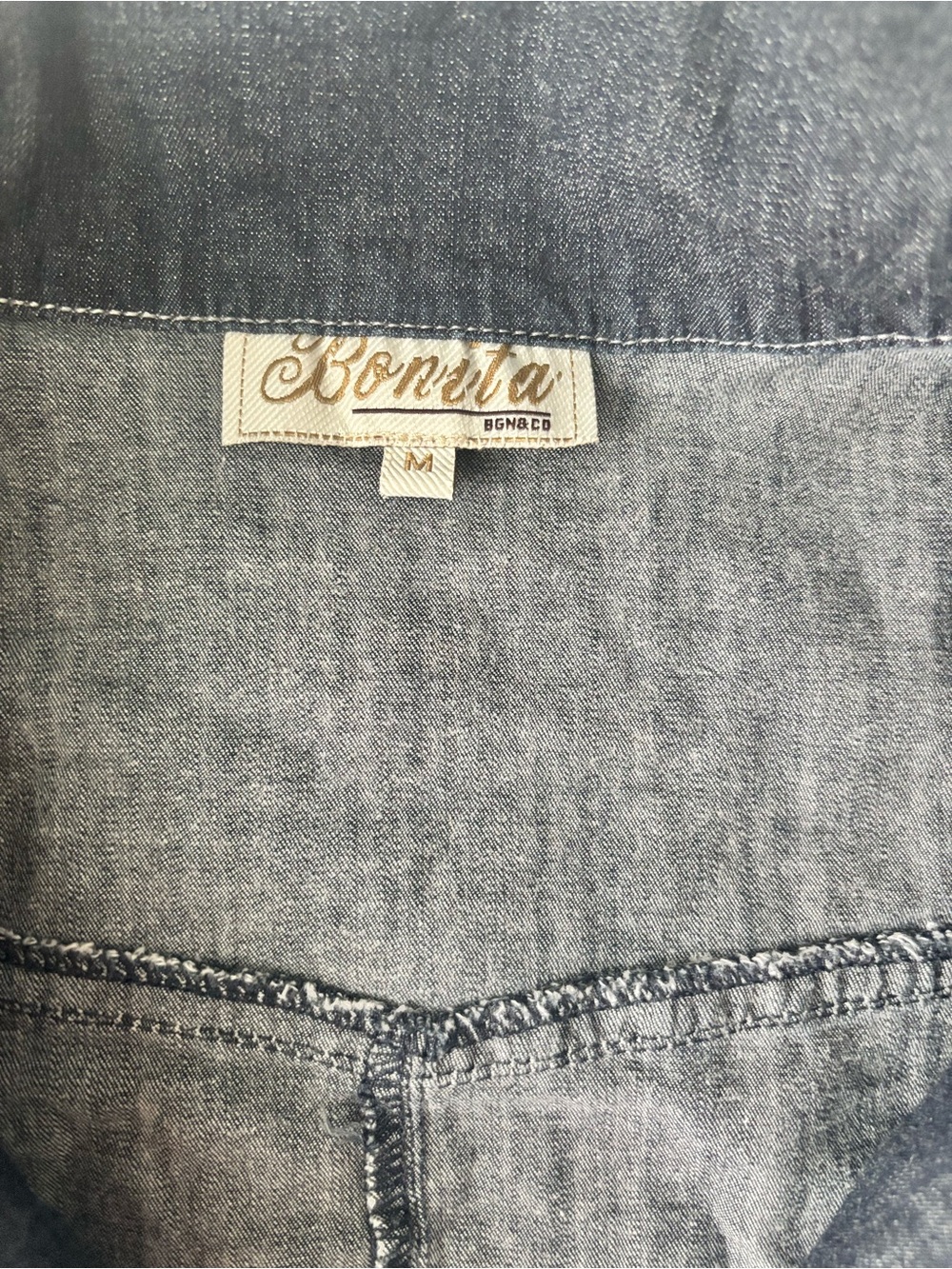 Y2K denim t shirt jacket - Picture 3 of 5